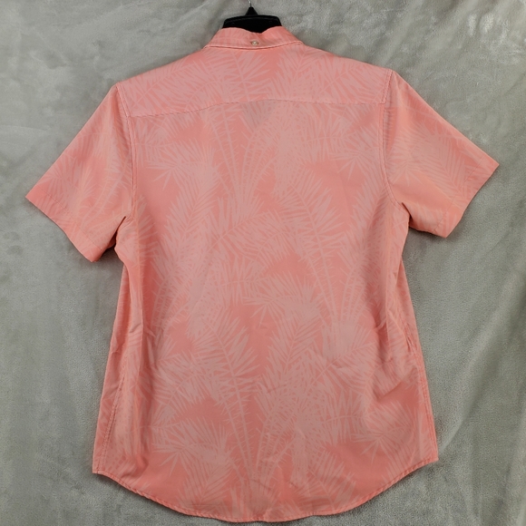Chubbies Performance Polo Shirt Mens Size Medium Pink Floral Print - Picture 6 of 7